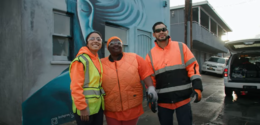 YouTuber, Michelle Khare, works a shift of Sanitation Drivers Local